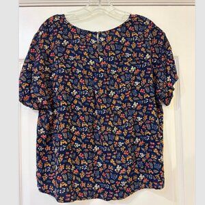 Madewell Rhyme Top in Garden Party Size Small